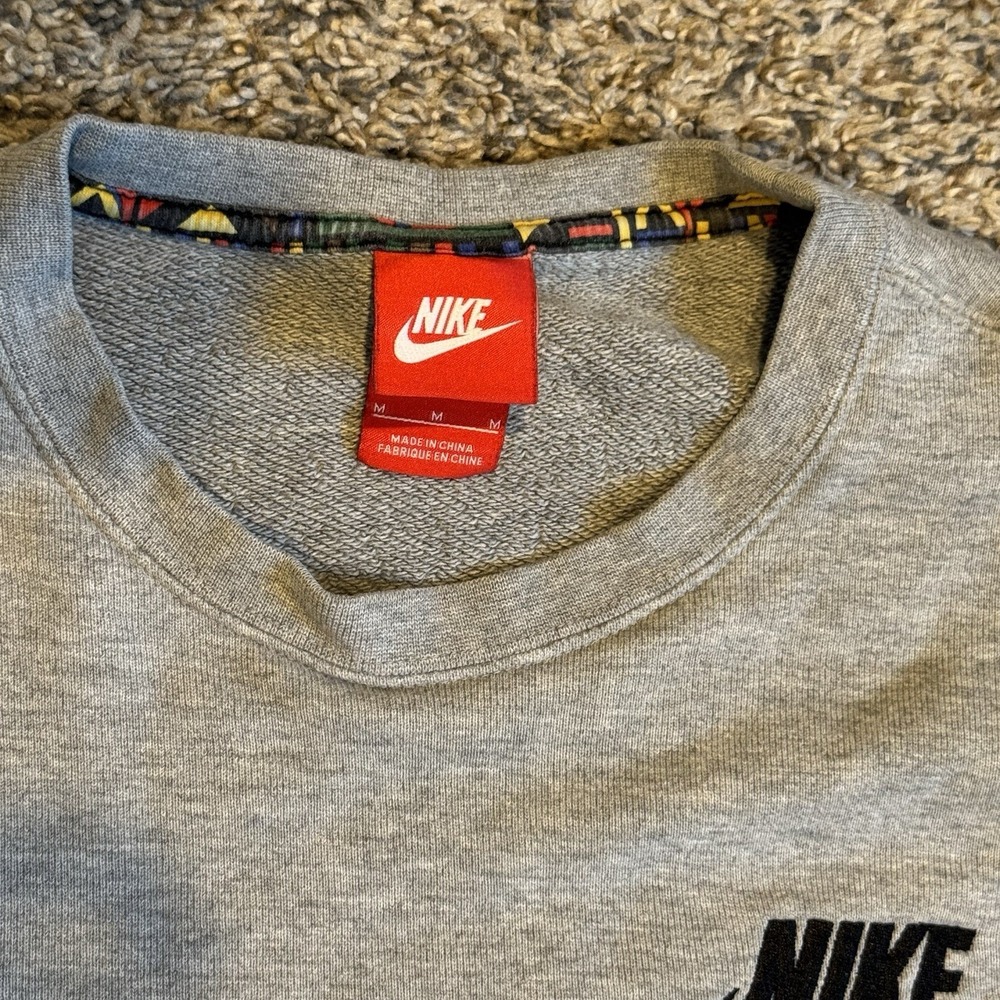 NIKE MEN'S BB PIVOT PRINT CREW SWEATSHIRT 612909-063 Size Medium, M - Picture 2 of 5